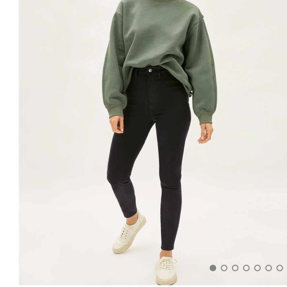 Everlane High Rise Black Jeans Stretch Size 29